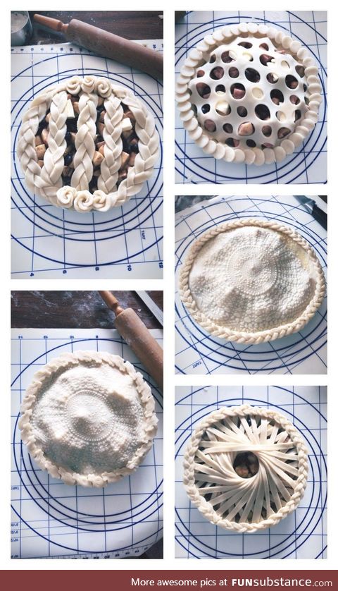 Every fall my mom & I bake apple pies. Today her & I attempted fancy pie tops and I must