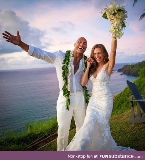 Dwayne Johnson marries long-term girlfriend Lauren in surprise Hawaiian wedding after 12