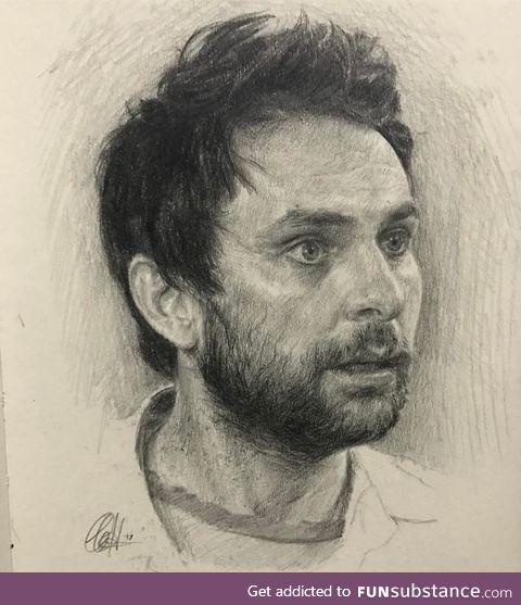 Pencil drawing I did of Charlie Day a couple years back