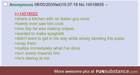 Anon is not Italian