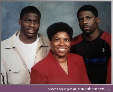 Why does Kevin Hart's mom look more like Kevin Hart than Kevin Hart himself?