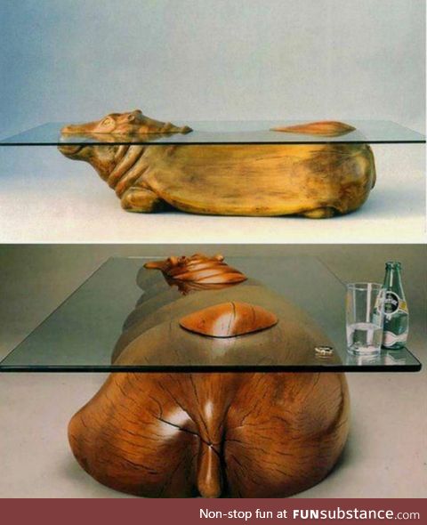 This hippo table seems highly impractical. I want it anyway
