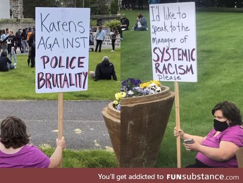 Karens Against Police Brutality at the BLM Protest in Spokane, WA