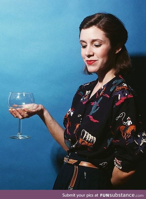Carrie Fisher was a classy broad, c.1985