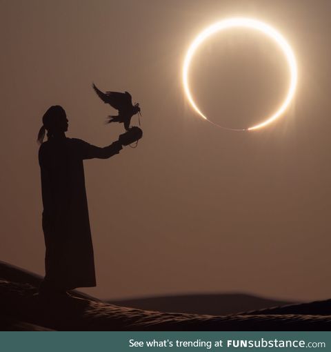 Annular eclipse in the middle east today