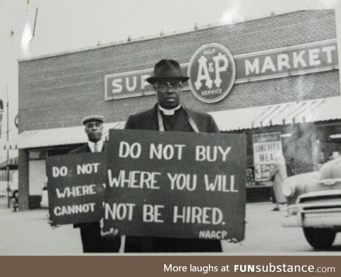 “Do Not Buy Where You Will Not Be Hired,” North Carolina USA, early 1960s