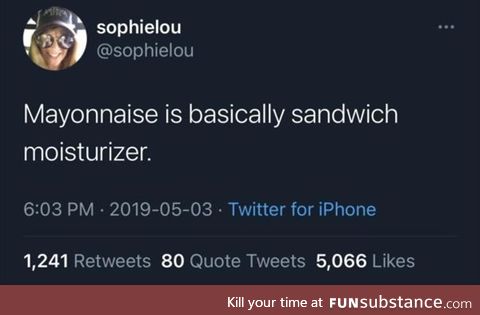 Mayonnaise Sandwich Moisturizer