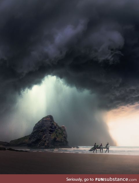 Storm in New Zealand (composite)