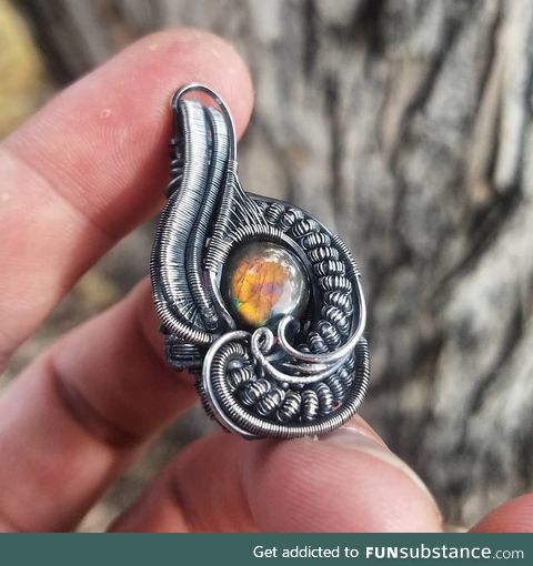 Labradorite pendant I made recently