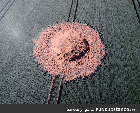 A buried WW2 bomb exploded in a German barley field this week