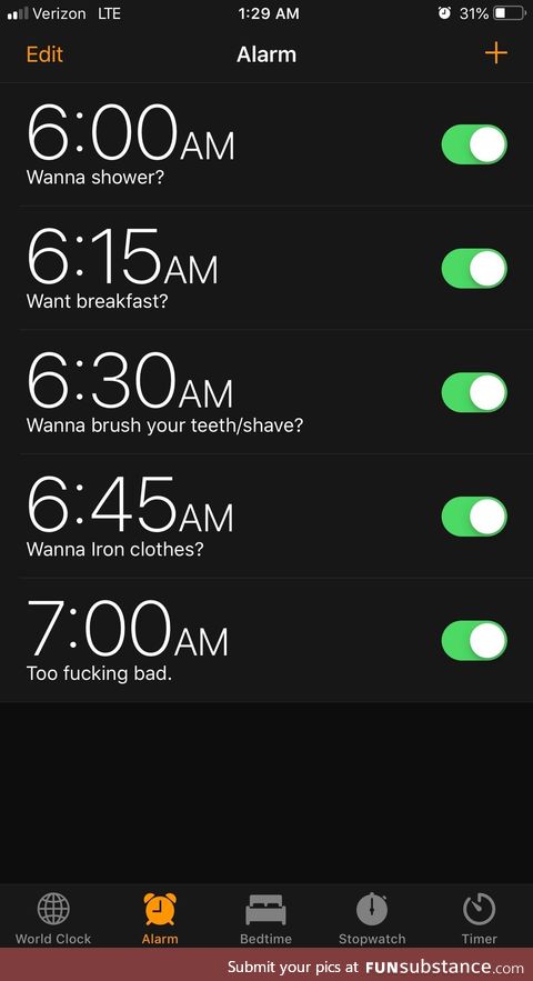 My morning routine