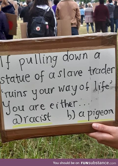 From the socially-distanced, peaceful protest in St Albans, England