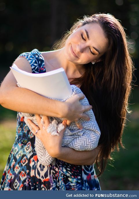 My friend had a newborn photoshoot with her dissertation