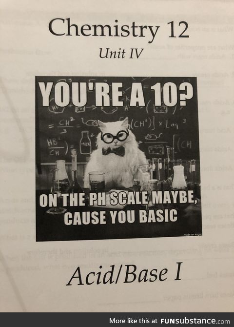 I just thought my teacher’s chemistry booklet would fit here