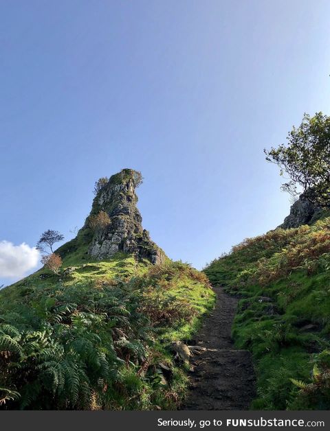 Skye in Scotland looking otherworldly