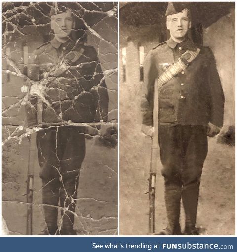 I love the  community! I posted the photo on the left of my great grandfather