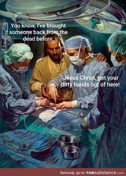 Jesus lending a helping hand