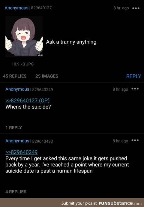 Anon is a tranny