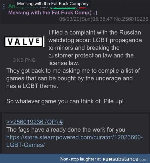 Anon wants Valve shut down in Russia