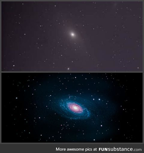 My first astrophotography photo from November compared to last nights attempt