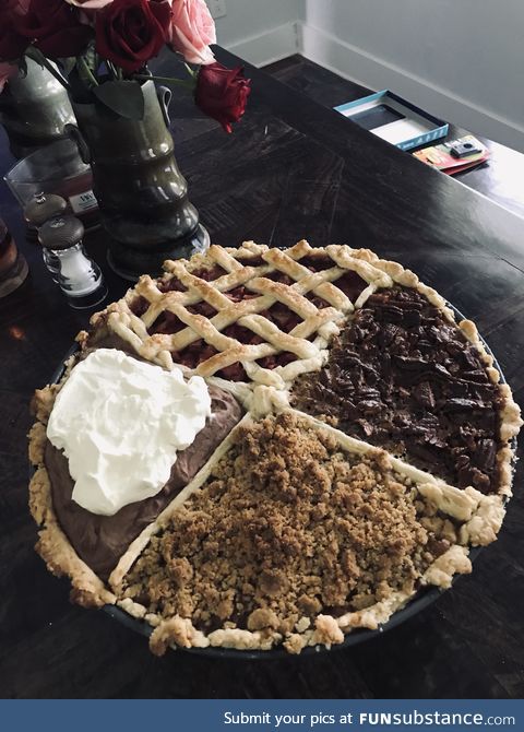 My boyfriend asked for pie for his birthday, but he didn’t say what kind