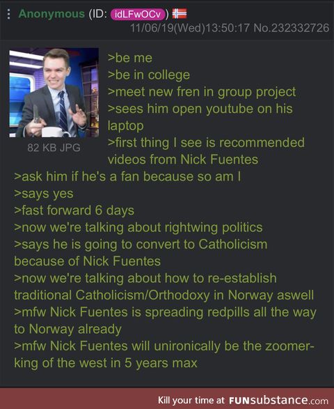 Anon finds the zoomer king