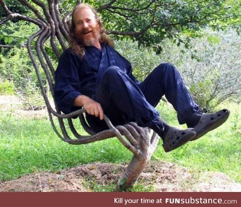 I would love to sit in the 'Garden Chair'