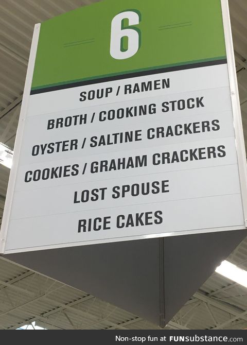 Been in this grocery store several times and just noticed the sign today