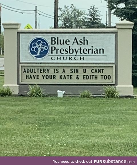 This church sign is going hard on the puns