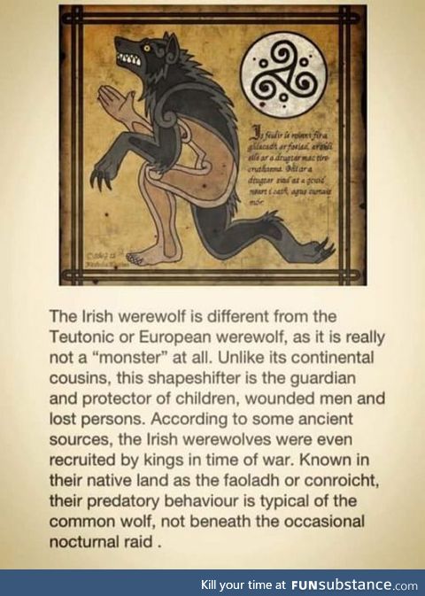 Faoladh / Conroicht (The Irish "Werewolf" ) - Kind of MythologicalSubstance