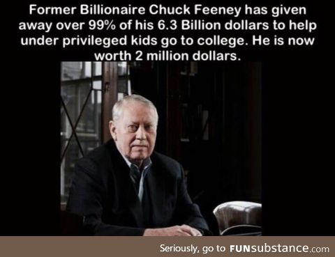 Chuck Feeney leading by example