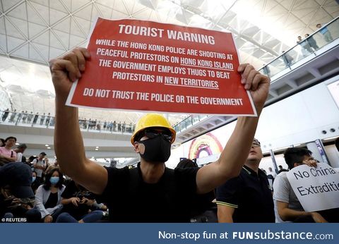 “Do not trust the police of the government,” says Hong Kong protesters