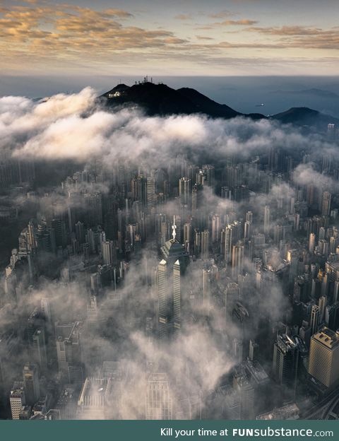 Cloudy morning in HK