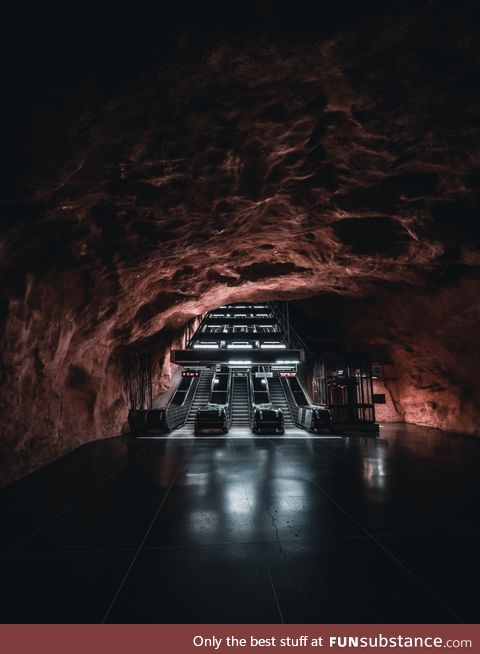 This Metro station in Stockholm, Sweden
