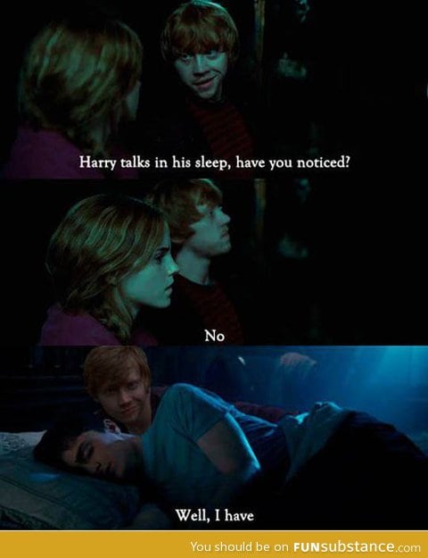 Ron gets a little too close