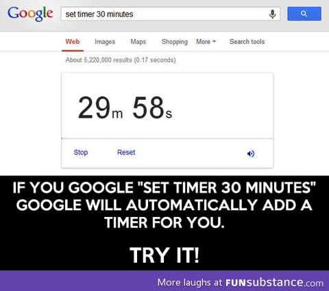 Use Google's timer