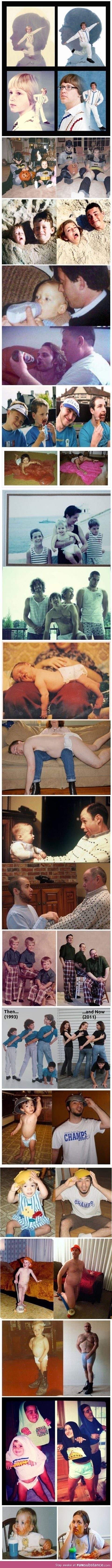 Photos recreated years later