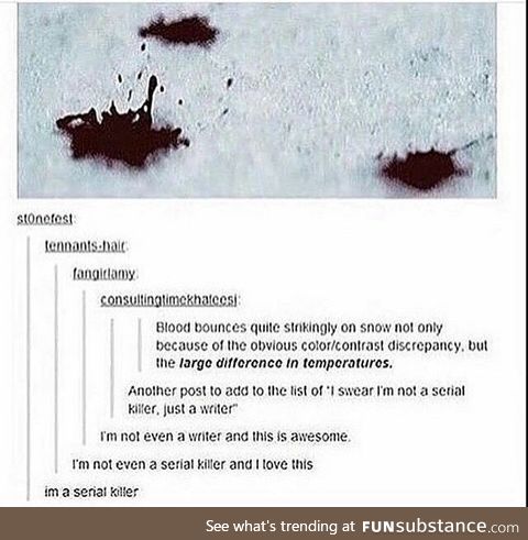 Blood Drops on Snow