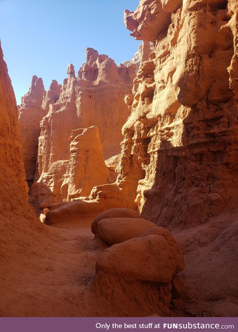 Hoodoos in Goblin Valley National Park... First time doing LSD and took this pic