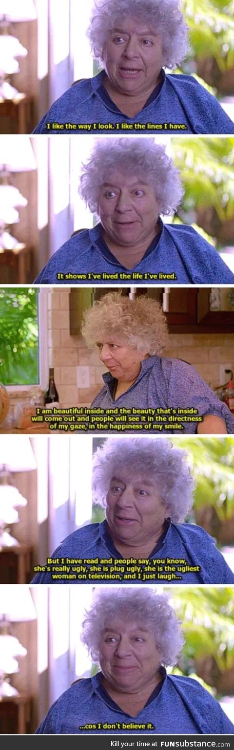 Miriam Margolyes doesn’t believe your garbage