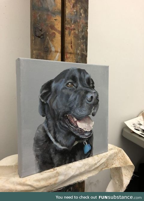 Today I painted a dog