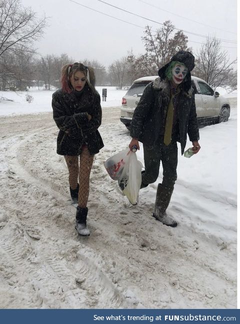 Joker and Harley Quinn in Volgograd