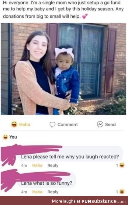 Tell us what's funny, Lena