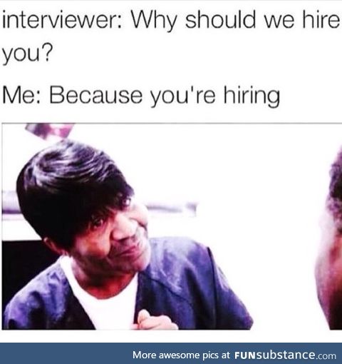 You're hiring