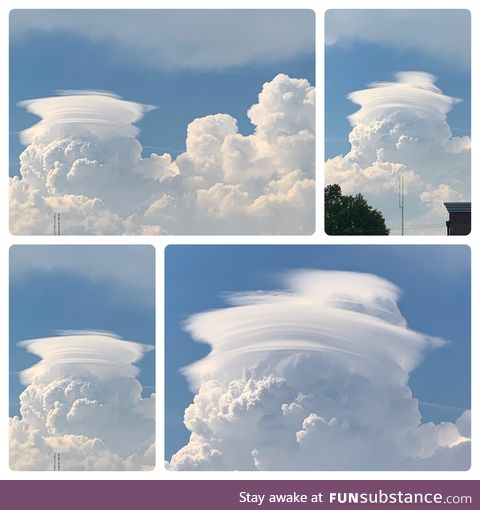 The clouds outside my office window were doing a thing today. (South Carolina)