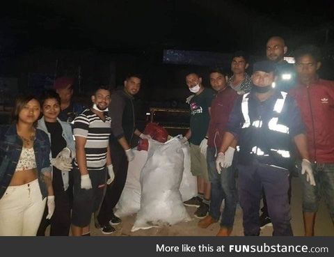 Trash collection started at midnight in Kathmandu for world environment day