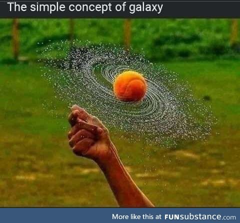 A pumpkin coloured galaxy