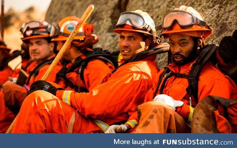 California's Inmate Fire Fighters Saving Homes And Lives While Risking Theirs For Almost