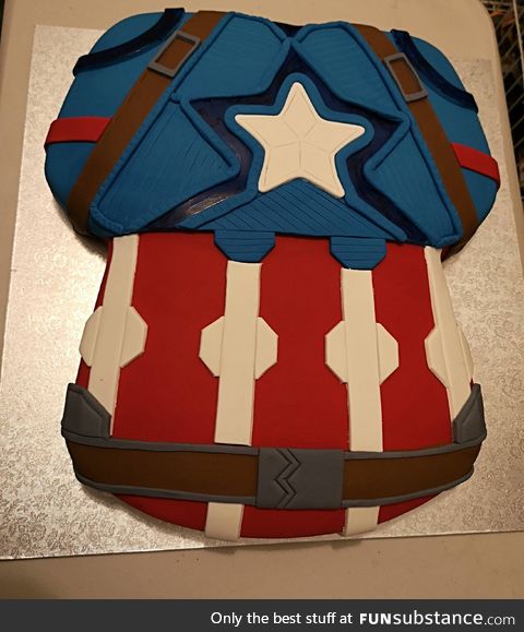 My wife has been making our sons birthday cakes every year. This is for his 5th birthday