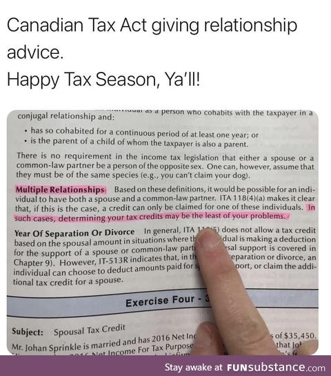 Not sure if this goes here...Canada Revenue Agency 2020 Tax Manual